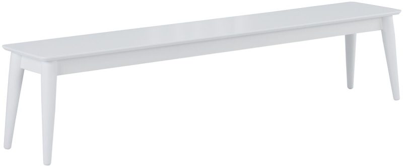Kaarna penkki 192x35 cm valkoinen