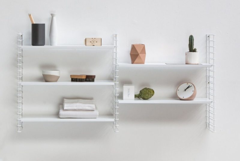 Metaltex Libro seinähylly 2-osainen valkoinen