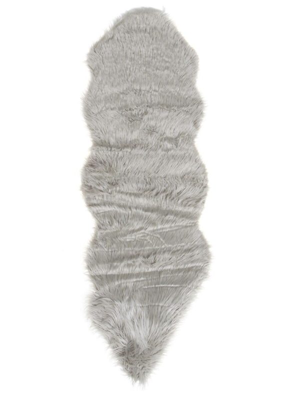 4living keinotekoinen lampaantalja 60x180 cm harmaa