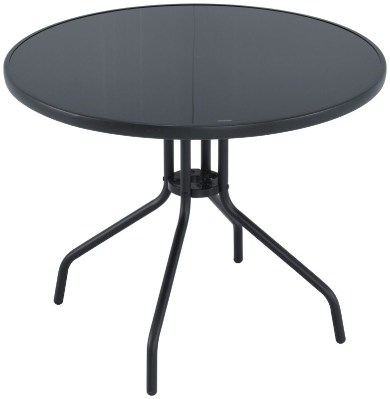 Cafe puutarhapöytä Ø90cm musta