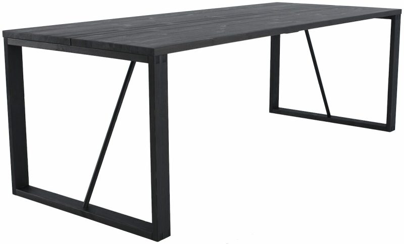 Honka lankkupöytä 220x90 cm musta