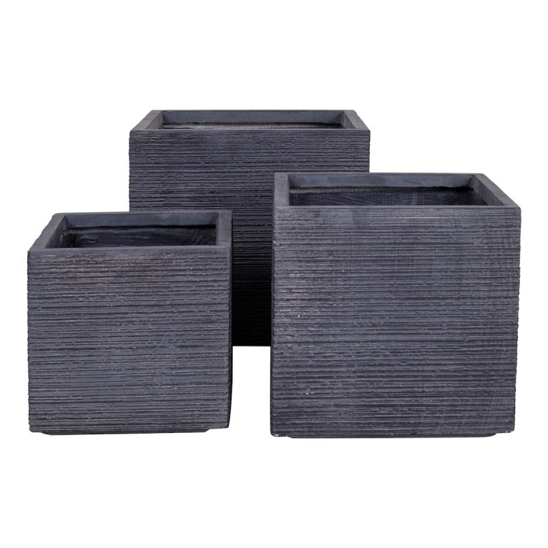 House Nordic Auckland ruukkusetti 3 kpl harmaa