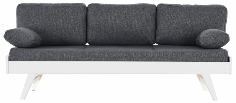 Notte vuodesohva ilman käsinojia 200 cm valkoinen/harmaa
