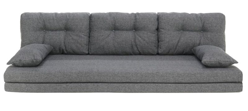 Kolmi taittopatjasarja tyynyillä tummanharmaa Hygge 96