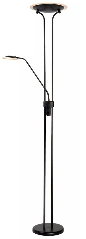 Lucide Champion lattiavalaisin lukuvalolla musta