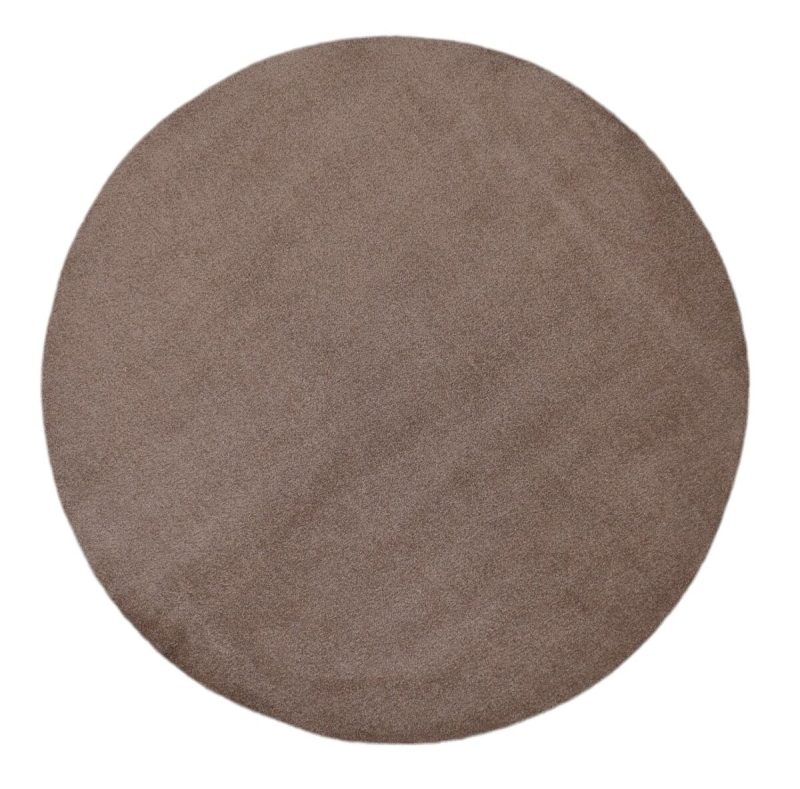 Karuselli nukkamatto pyöreä 80 cm ruskea