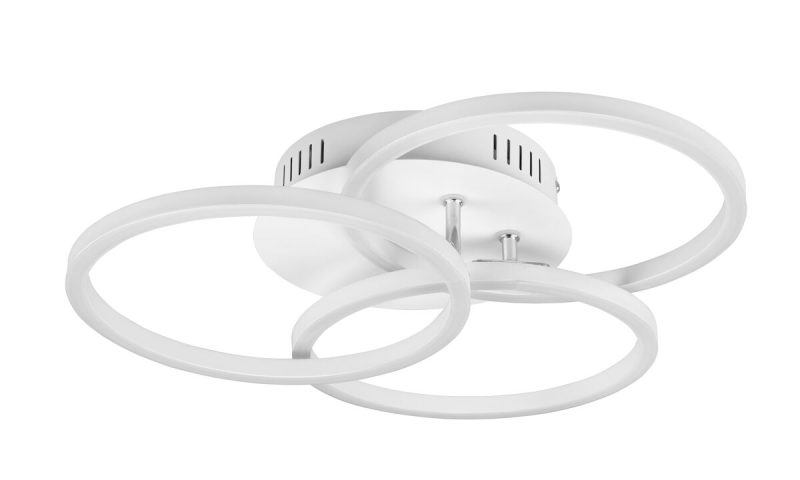 Trio Circle LED kattovalaisin mattavalkoinen