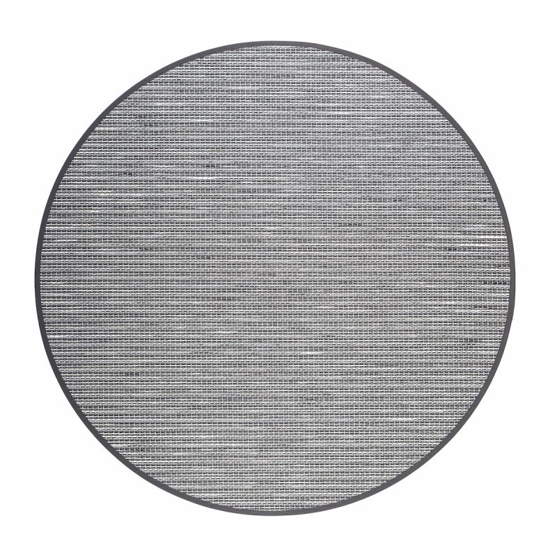 VM Carpet Honka paperinarumatto 160 cm pyöreä valkoinen/musta