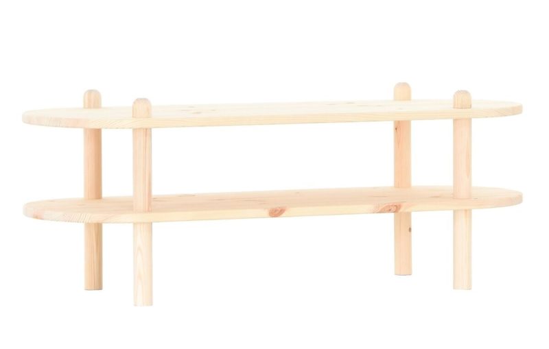 Askel matala taso 100x35x38 cm puuvalmis