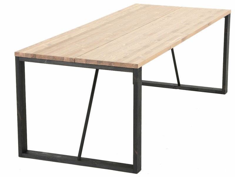 Honka lankkupöytä 220x90 cm antiikkipetsattu/musta