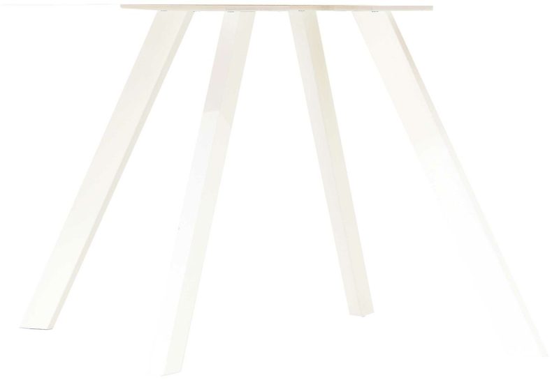 Kaiku ruokapöydän jalat valkoinen