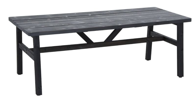 Kalho ruokapöytä 200x91 cm musta