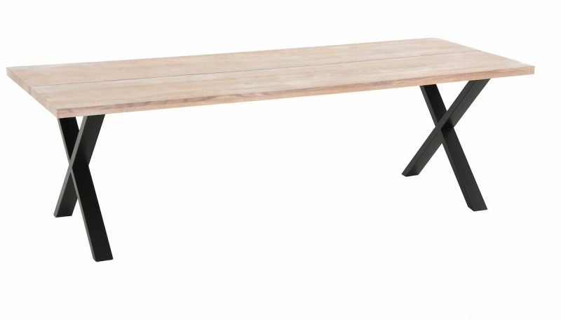 Orvo lankkupöytä 240x95 cm valkoöljytty tammi