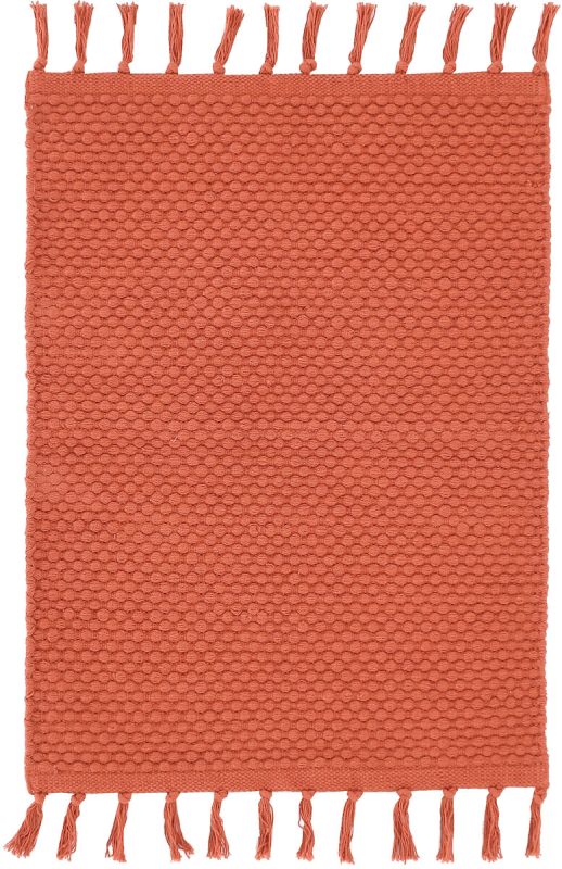 Pompula puuvillamatto 200x300 cm tumma oranssi
