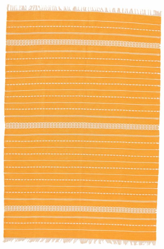 Senja puuvillamatto 80x200 cm keltainen