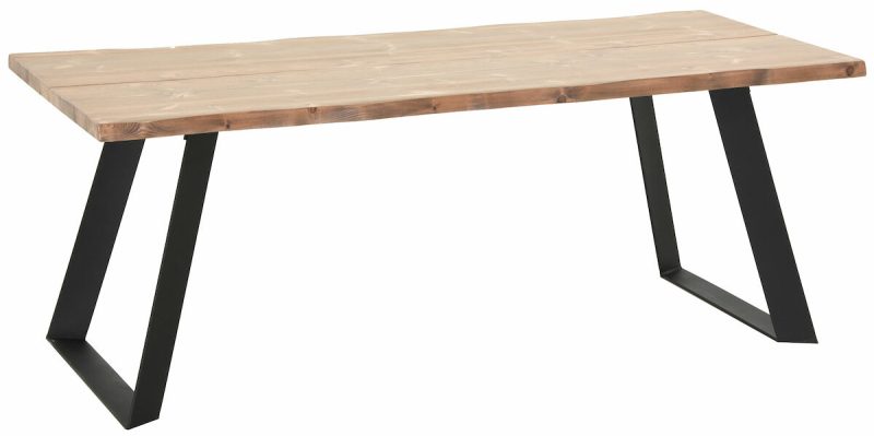 Triangel lankkupöytä 200x88 cm antiikkipetsattu/musta