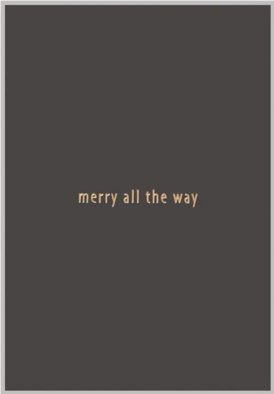 Xeraliving MERRY ALL THE WAY joulukortti