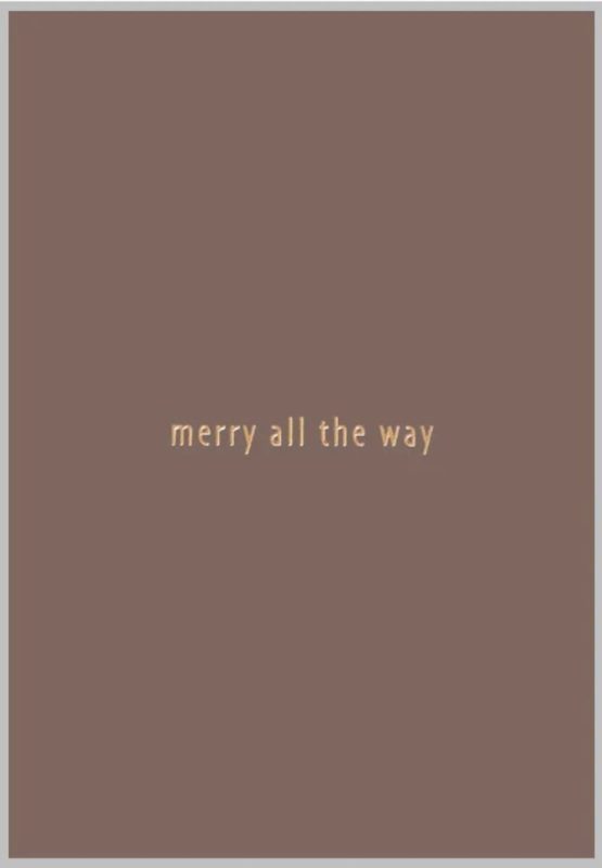 Xeraliving MERRY ALL THE WAY joulukortti