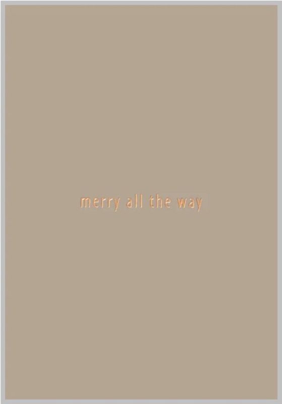 Xeraliving MERRY ALL THE WAY joulukortti