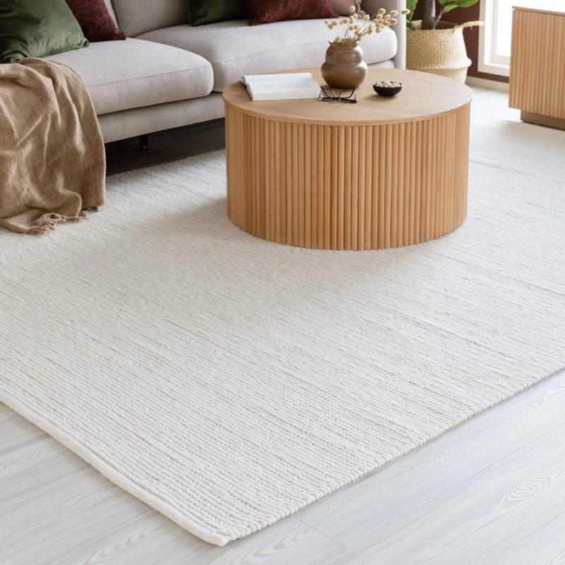 Anna villamatto 240x340 cm luonnonvalkoinen