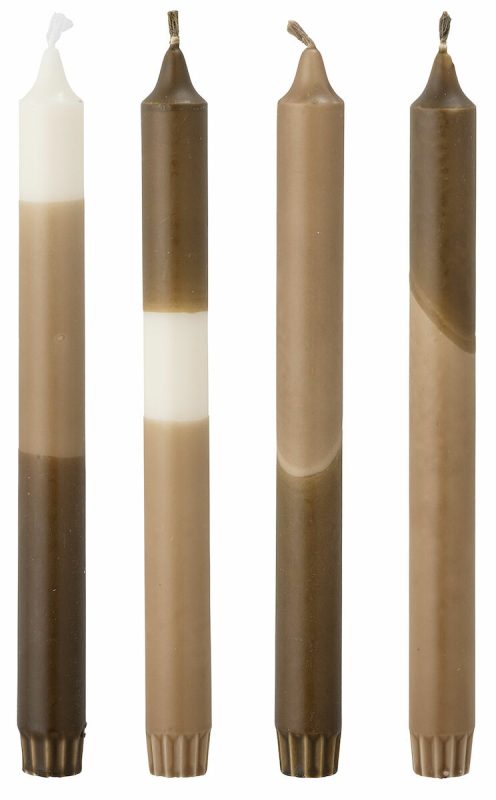 Bloomingville Dip Dye parafiinikynttilät 4 kpl Ø2