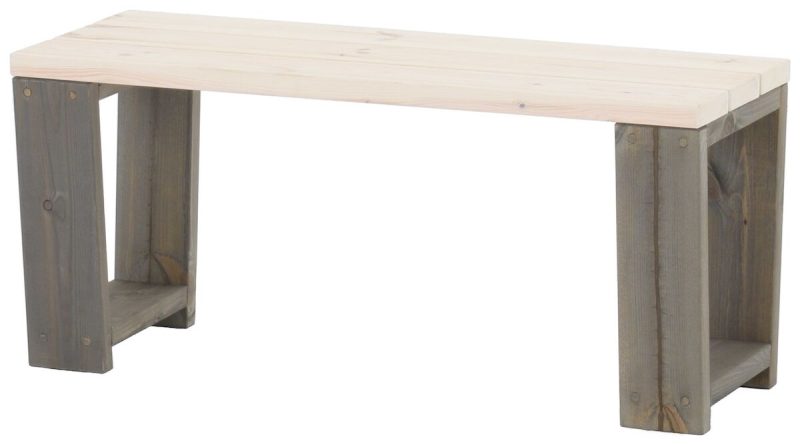 Ecofurn Jussi penkki 100 cm harmaa runko