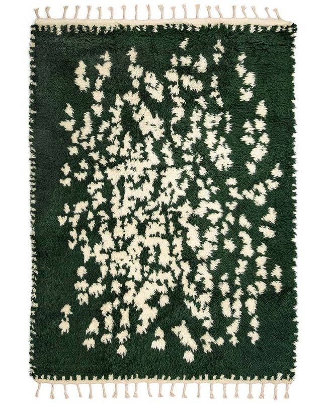 Finarte Suovilla villamatto 170x240 cm vihreä