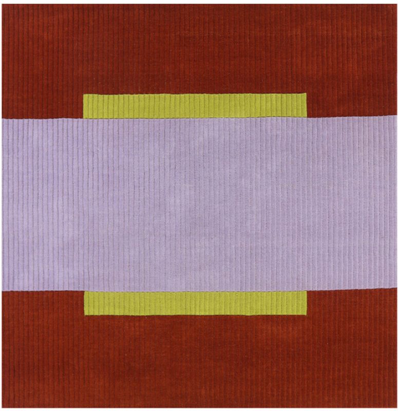 Finarte Umbra villamatto 240x240 cm lila/ruoste