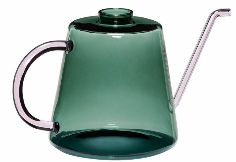 Hübsch Flora kastelukannu 1 l tummanvihreä/pinkki