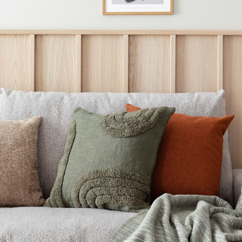 Kaari tyynynpäällinen 45x45 cm oliivin vihreä