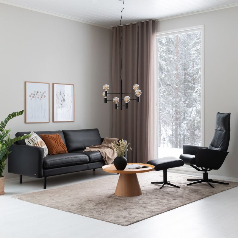 Svanefors Rimy verhot 2x140x300 cm nougat