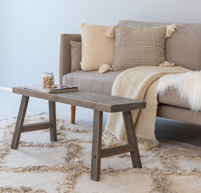 Kelo lankkupenkki 98 cm harmaa