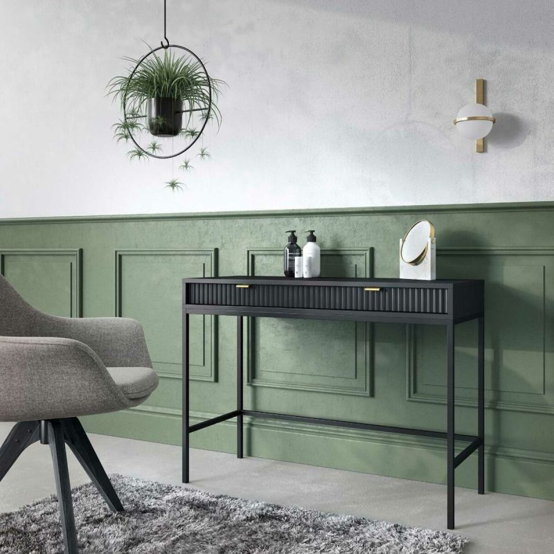 Latte kirjoituspöytä 104x50 cm musta