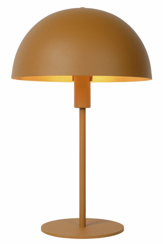 Lucide Siemon pöytävalaisin Ø25 cm okra