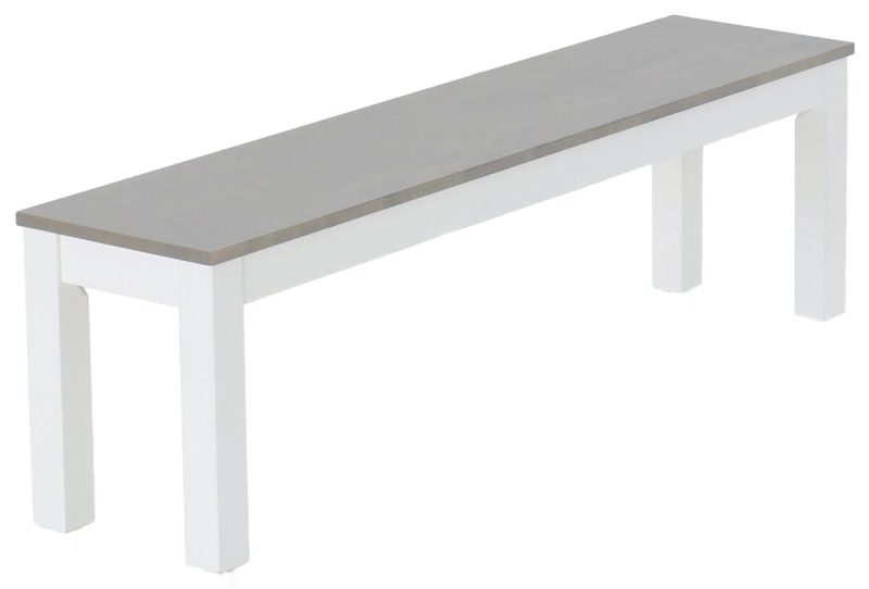 Moona penkki 112x35 valkoinen/harmaa