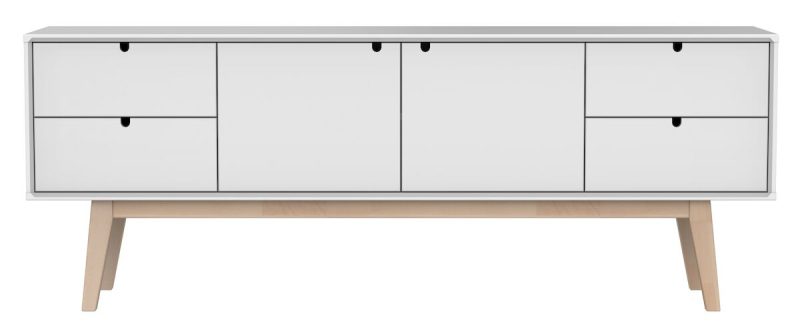 Notte tv-taso 160 cm valkoinen