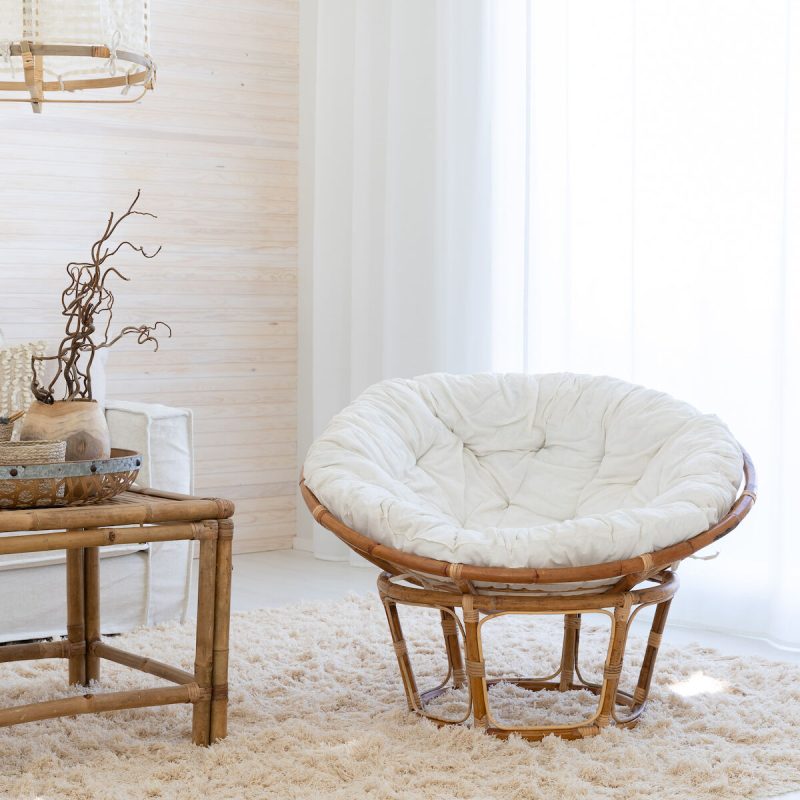 Pesä korituoli luonnonväri rottinki