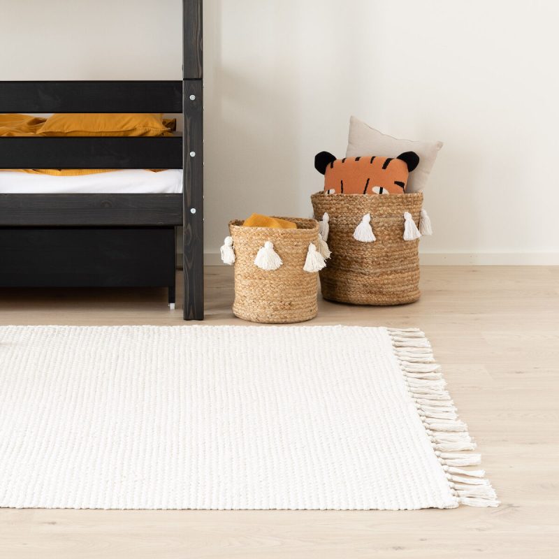 Pompula puuvillamatto 140x200 cm valkoinen