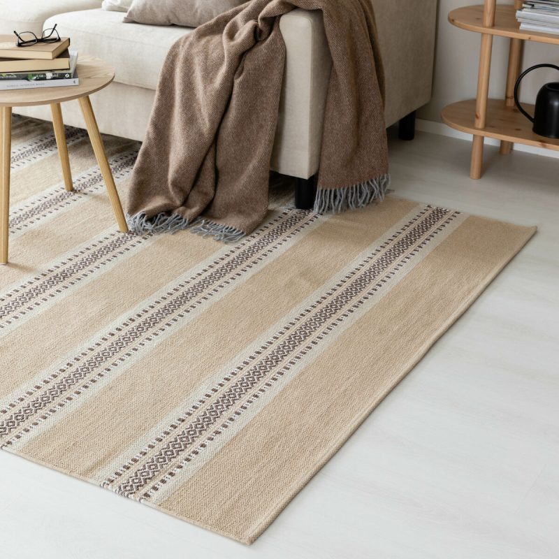 Runo puuvillamatto 80x150 cm beige