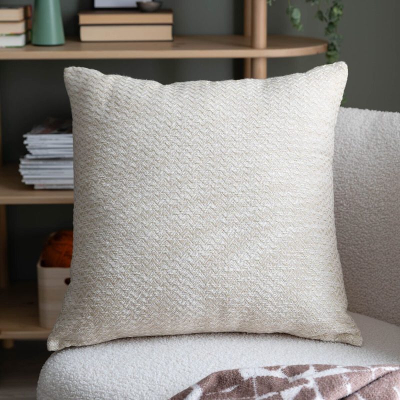 Sevilla koristetyyny 50x50 cm  luonnonvalkoinen/kulta