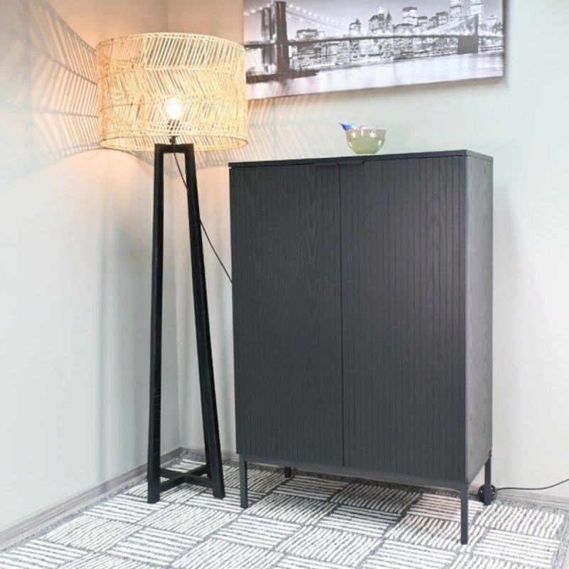 Siera kaappi 80x40x120 cm musta