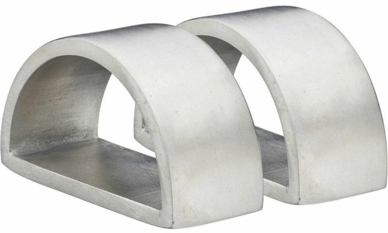 Svanefors Siri lautasliinarenkaat 2 kpl 4x6 cm hopea