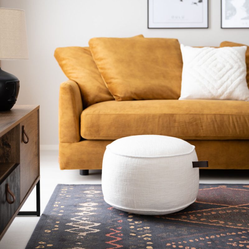 Terho pyöreä rahi Ø50 cm valkoinen