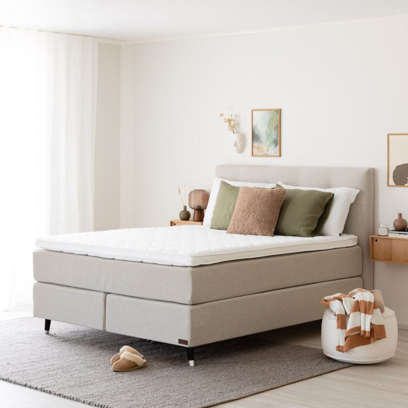 Unia 600 jenkkisänkypaketti 160x200 cm L beige