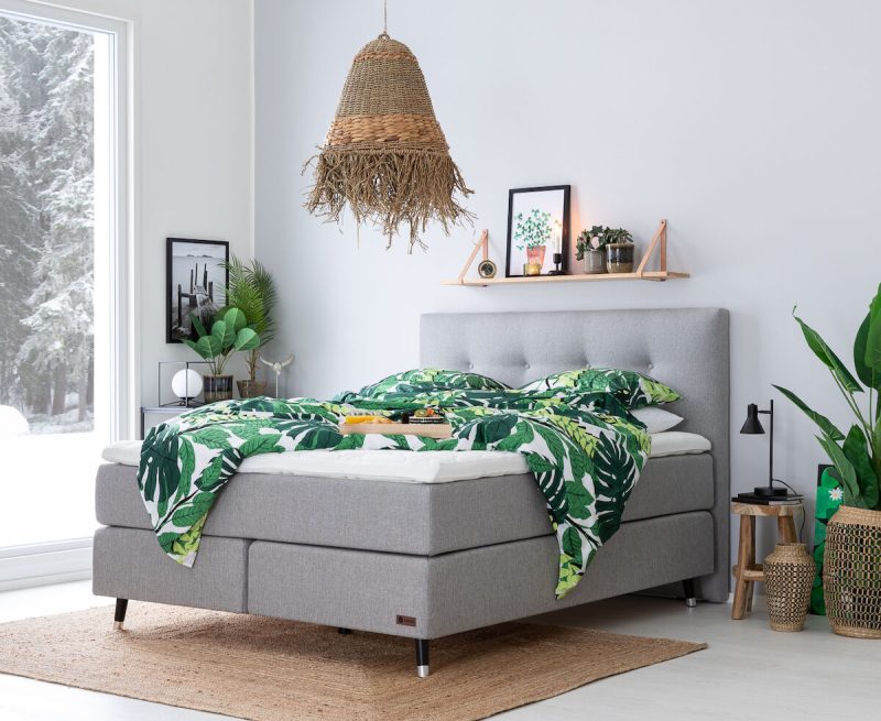 Unia 600 jenkkisänkypaketti 180x200 cm L v.harmaa