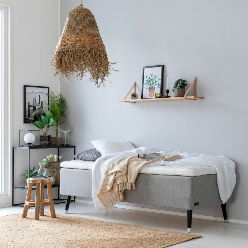 Unia Muoto runkopatjapaketti 90x200 cm M vaaleanharmaa