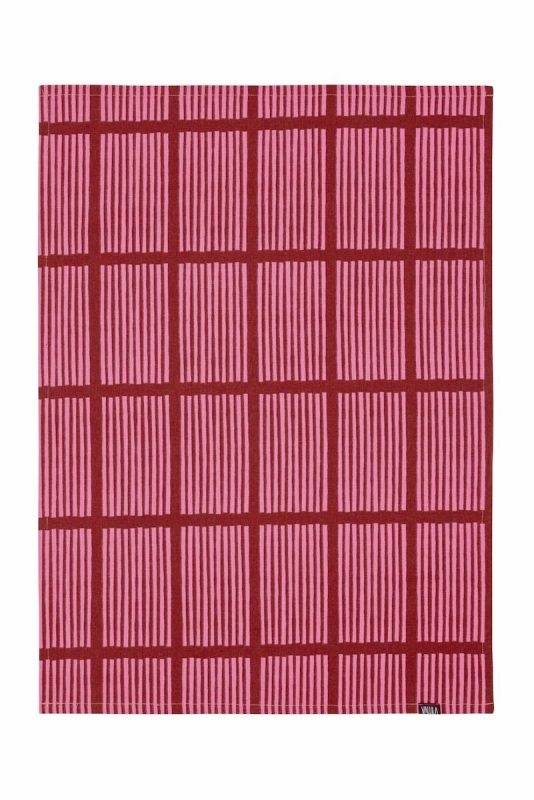Vallila Saga keittiöpyyhe 2 kpl 50x70 cm punainen