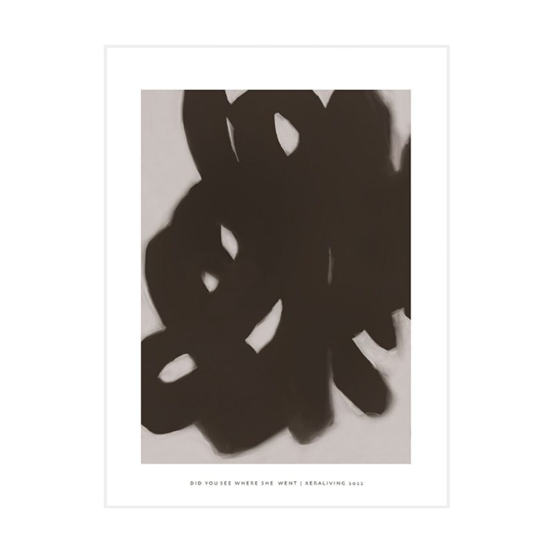 Xeraliving DID YOU SEE WHERE SHE WENT juliste 30x40 cm